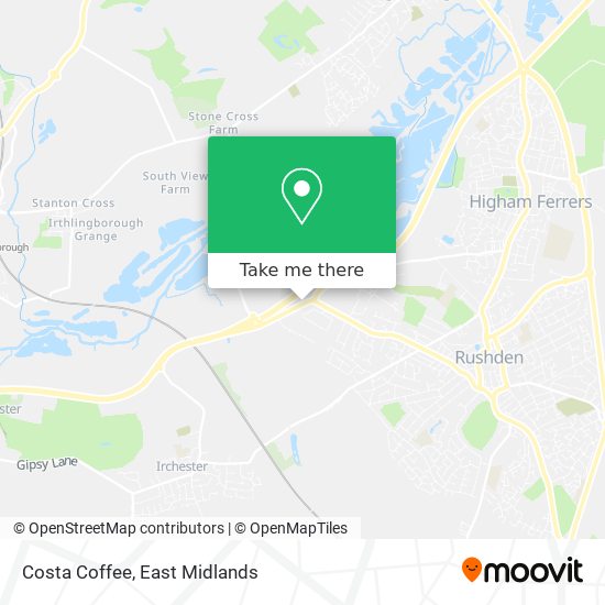 Costa Coffee map