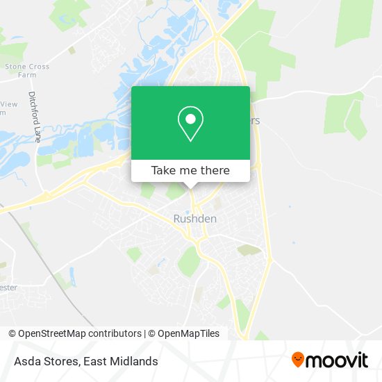 Asda Stores map