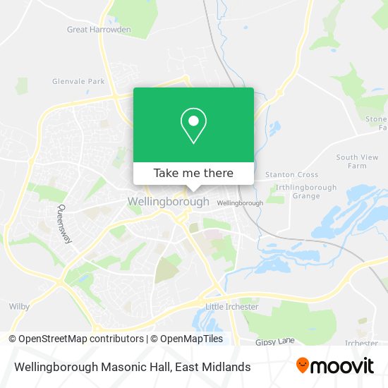 Wellingborough Masonic Hall map