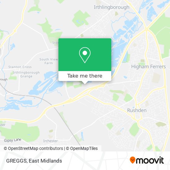 GREGGS map