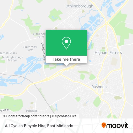 AJ Cycles-Bicycle Hire map