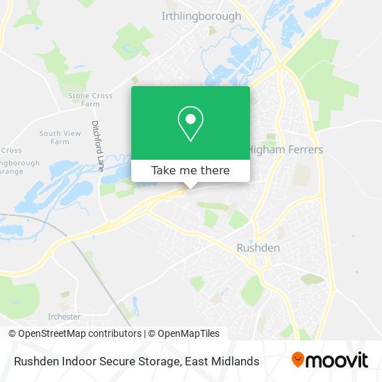 Rushden Indoor Secure Storage map