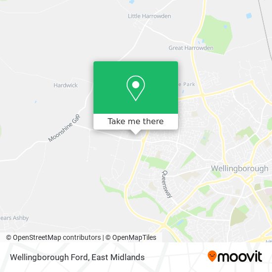 Wellingborough Ford map
