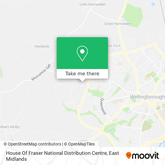 House Of Fraser National Distribution Centre map