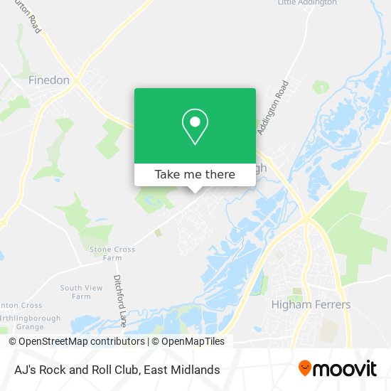 AJ's Rock and Roll Club map
