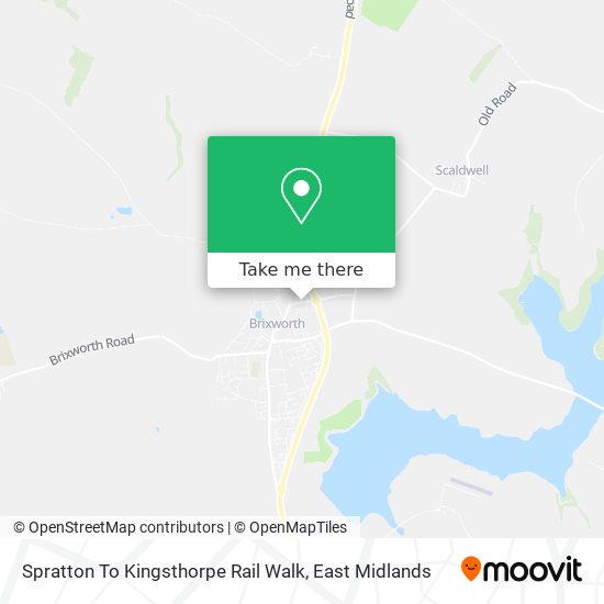 Spratton To Kingsthorpe Rail Walk map