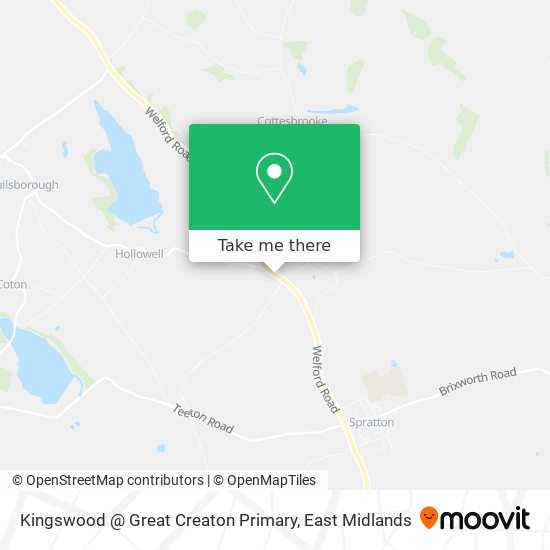 Kingswood @ Great Creaton Primary map