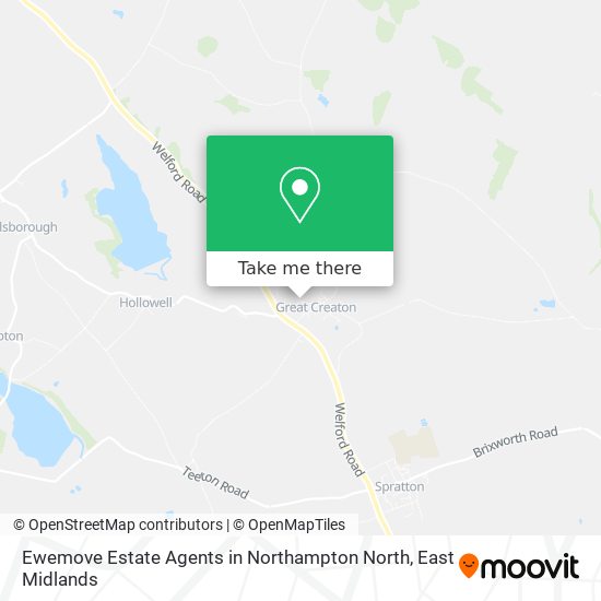 Ewemove Estate Agents in Northampton North map