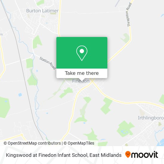 Kingswood at Finedon Infant School map