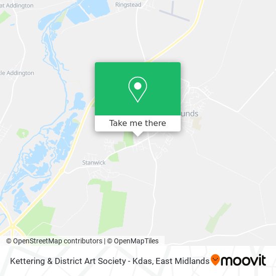 Kettering & District Art Society - Kdas map