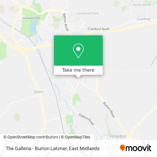 The Galleria - Burton Latimer map