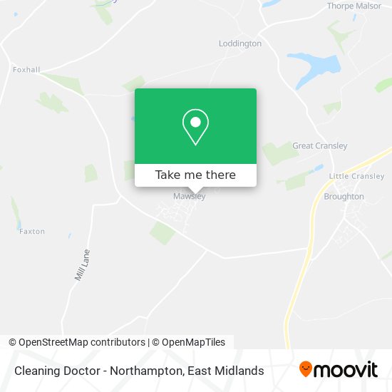 Cleaning Doctor - Northampton map