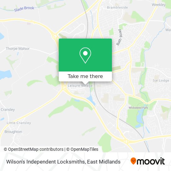 Wilson's Independent Locksmiths map