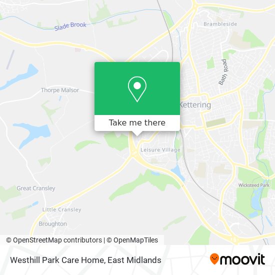 Westhill Park Care Home map