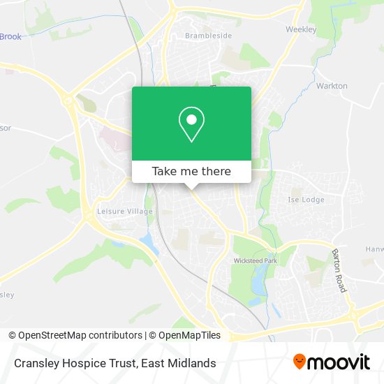 Cransley Hospice Trust map