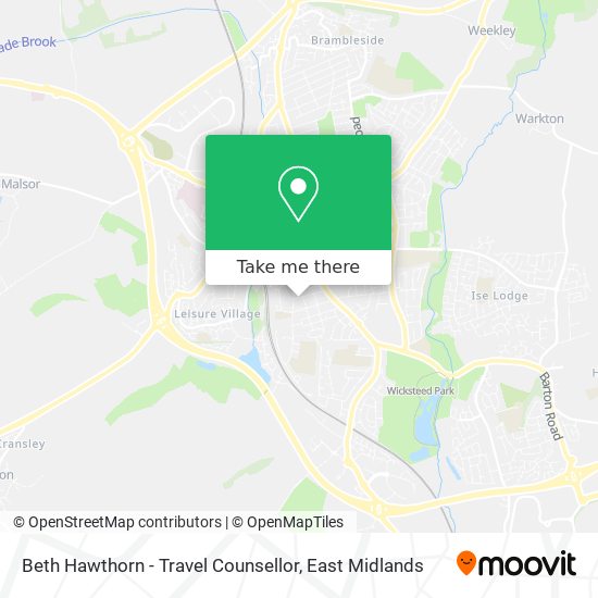 Beth Hawthorn - Travel Counsellor map