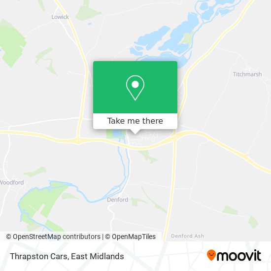 Thrapston Cars map