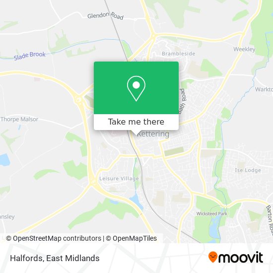 Halfords map