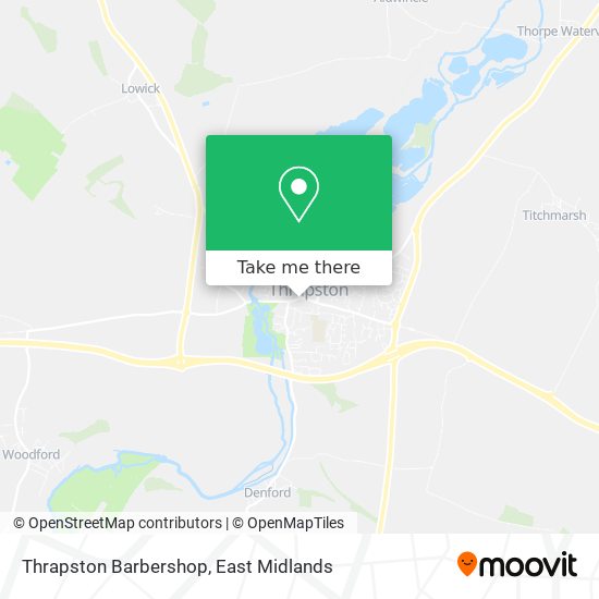 Thrapston Barbershop map