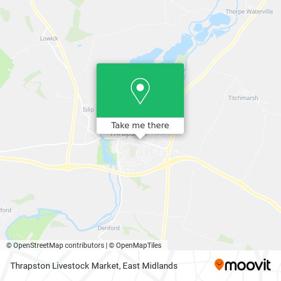 Thrapston Livestock Market map