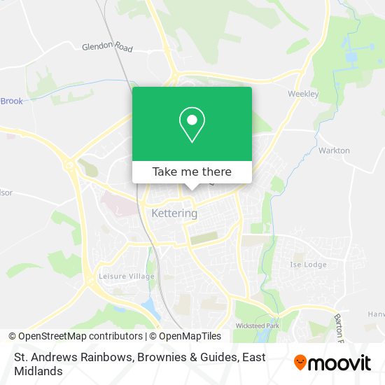 St. Andrews Rainbows, Brownies & Guides map