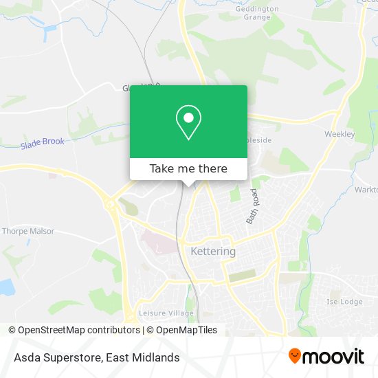 Asda Superstore map