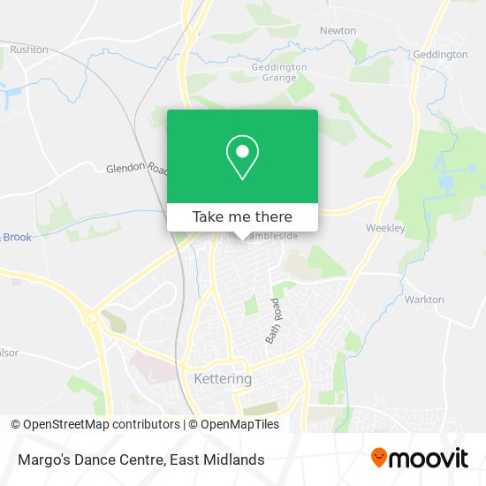 Margo's Dance Centre map