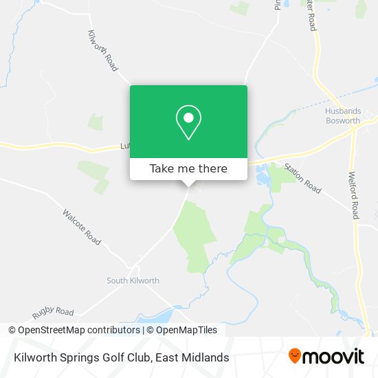 Kilworth Springs Golf Club map