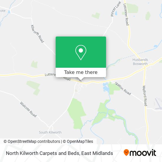 North Kilworth Carpets and Beds map