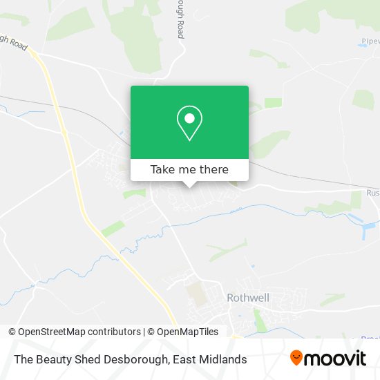 The Beauty Shed Desborough map