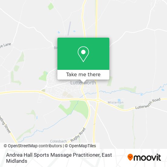 Andrea Hall Sports Massage Practitioner map