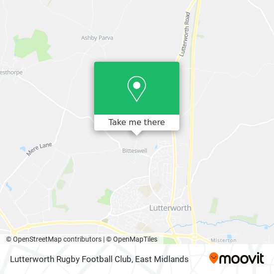 Lutterworth Rugby Football Club map