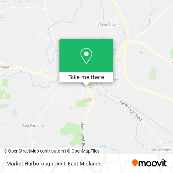 Market Harborough Dent map