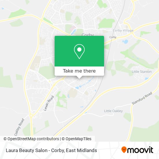 Laura Beauty Salon - Corby map