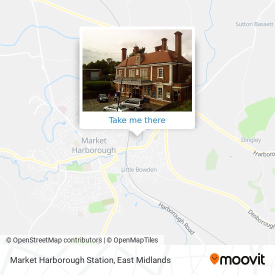 Market Harborough Station map