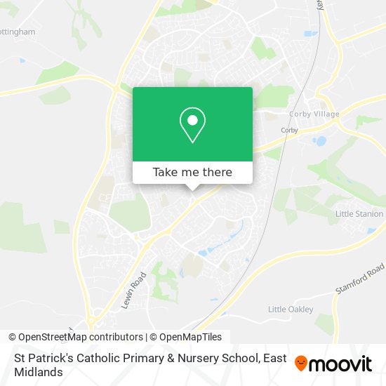 St Patrick's Catholic Primary & Nursery School map