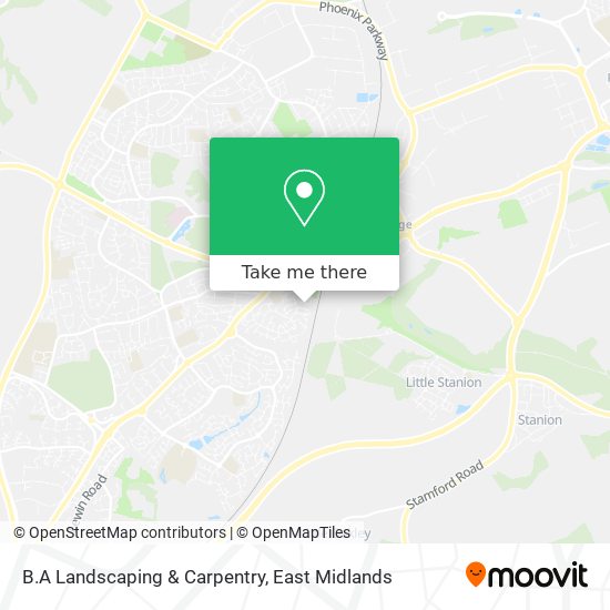 B.A Landscaping & Carpentry map