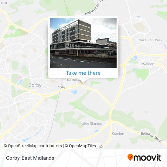 Corby map