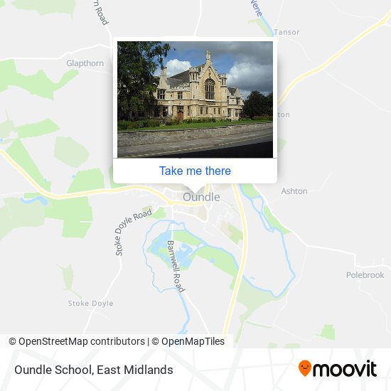 Oundle School map