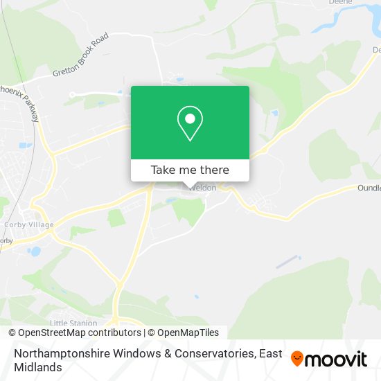 Northamptonshire Windows & Conservatories map