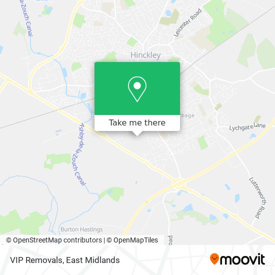 VIP Removals map