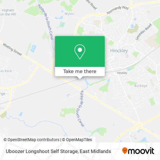 Uboozer Longshoot Self Storage map