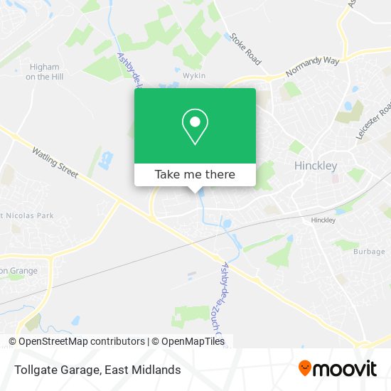 Tollgate Garage map