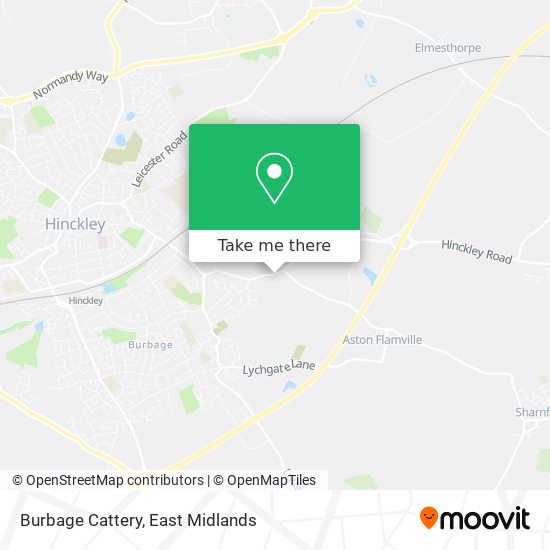 Burbage Cattery map