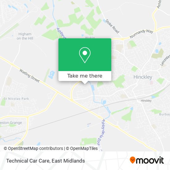 Technical Car Care map