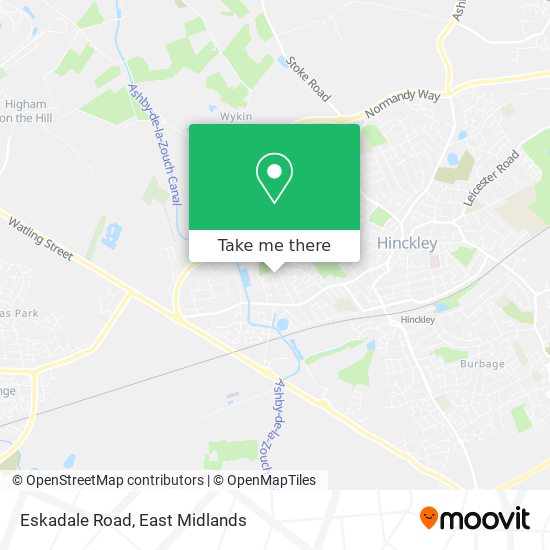 Eskadale Road map