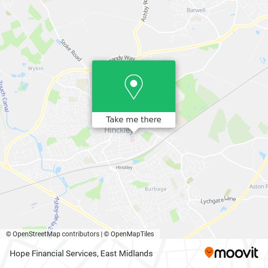 Hope Financial Services map