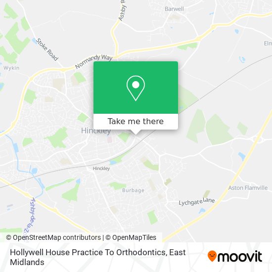 Hollywell House Practice To Orthodontics map