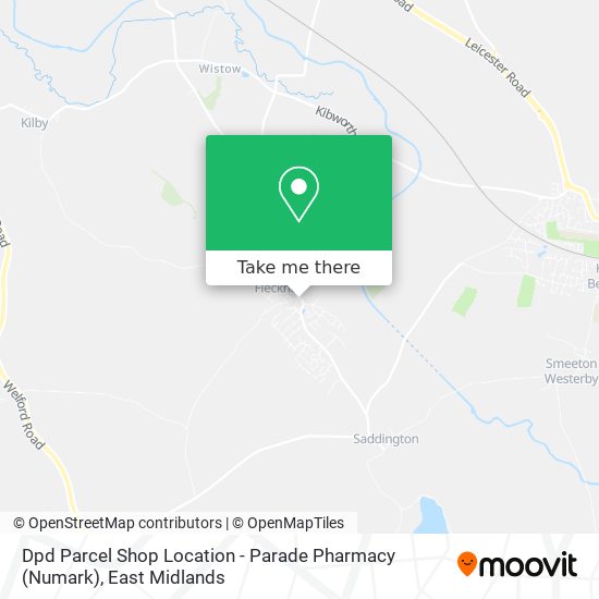 Dpd Parcel Shop Location - Parade Pharmacy (Numark) map