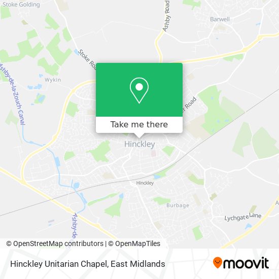 Hinckley Unitarian Chapel map